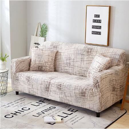 Housse de canapé extensible avec housses de coussin assorties
