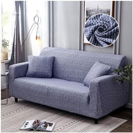 Housse de canapé extensible avec housses de coussin assorties