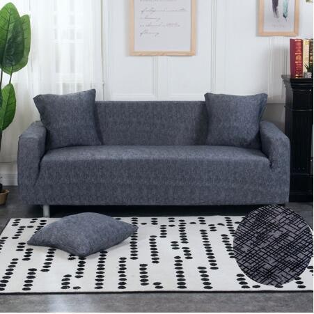 Housse de canapé extensible avec housses de coussin assorties