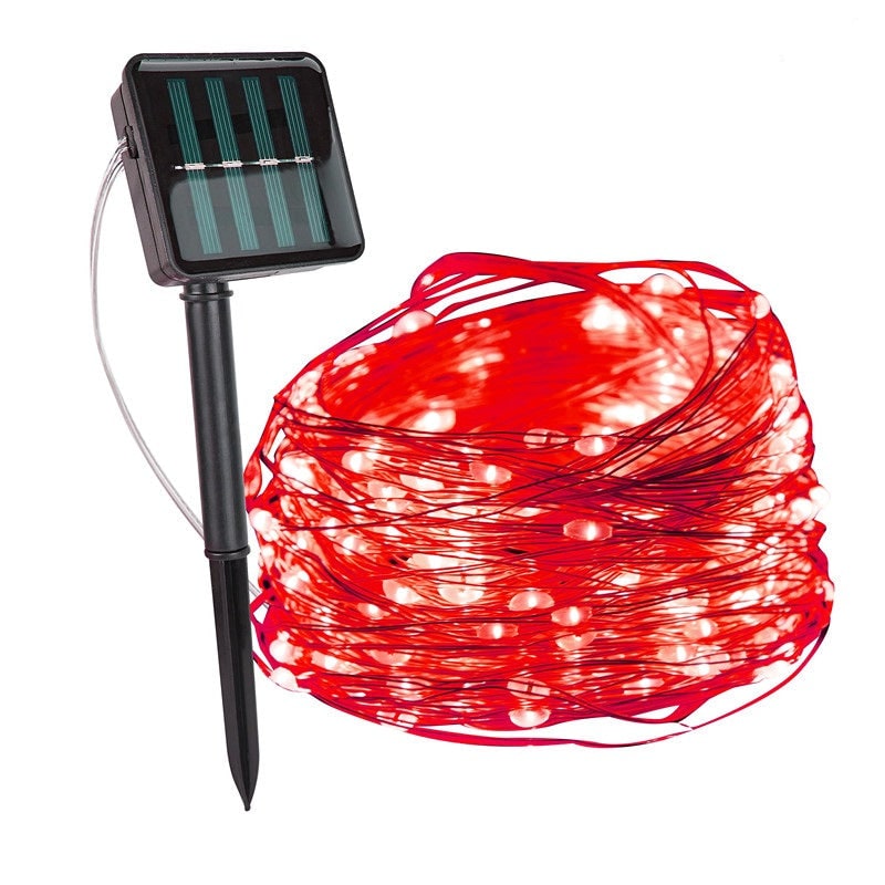 Guirlande lumineuse à micro-DEL sur fil flexible, alimentation par piles