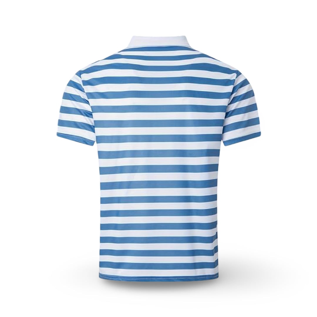 Polo rayé pour homme à manches courtes