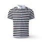 Polo rayé pour homme à manches courtes