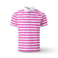 Polo rayé pour homme à manches courtes
