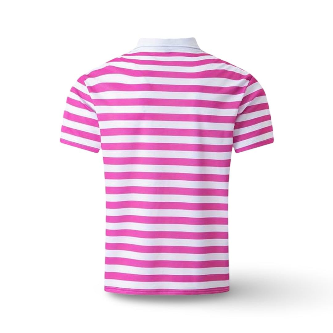Polo rayé pour homme à manches courtes