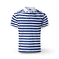 Polo rayé pour homme à manches courtes