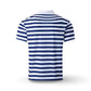 Polo rayé pour homme à manches courtes