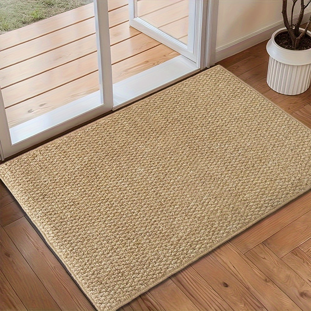 Tapis d'entrée absorbant lavable à base antidérapante