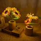 Lampe décorative tournesol rechargeable, 28 cm