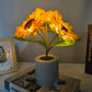 Lampe décorative tournesol rechargeable, 28 cm