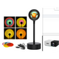 Lampe projecteur effet coucher de soleil avec pied orientable