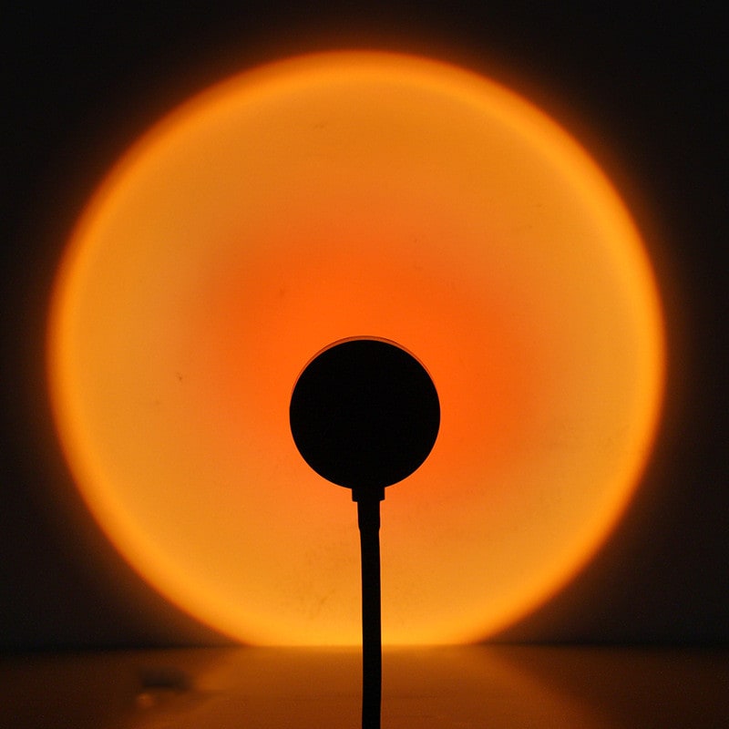 Lampe projecteur effet coucher de soleil avec pied orientable