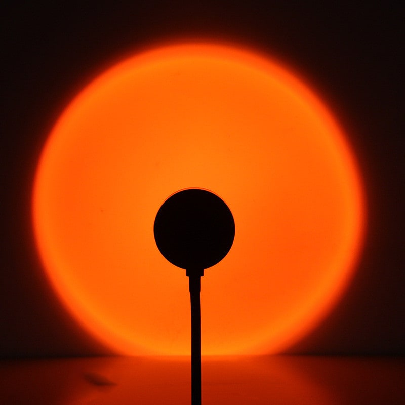 Lampe projecteur effet coucher de soleil avec pied orientable