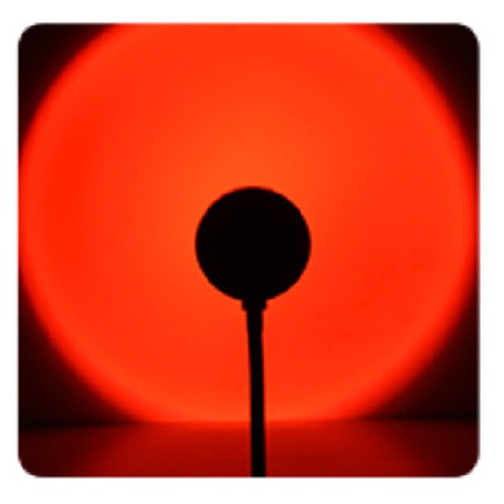 Lampe projecteur effet coucher de soleil avec pied orientable