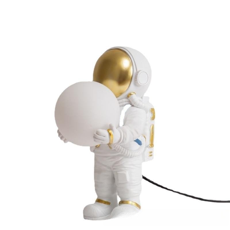 Lampe de chevet astronaute avec globe lumineux