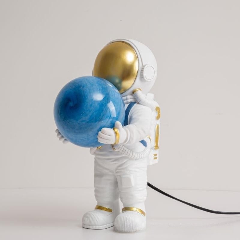 Lampe de chevet astronaute avec globe lumineux