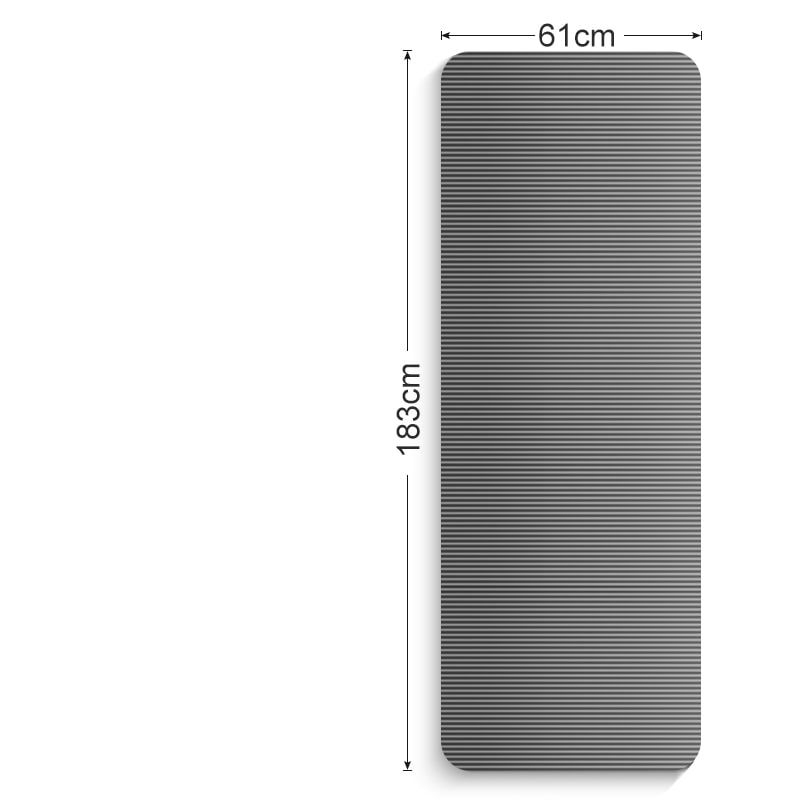 Tapis de yoga et de fitness en mousse NBR, épaisseur 10 mm