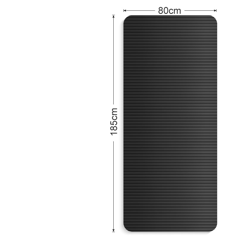 Tapis de yoga et de fitness en mousse NBR, épaisseur 10 mm