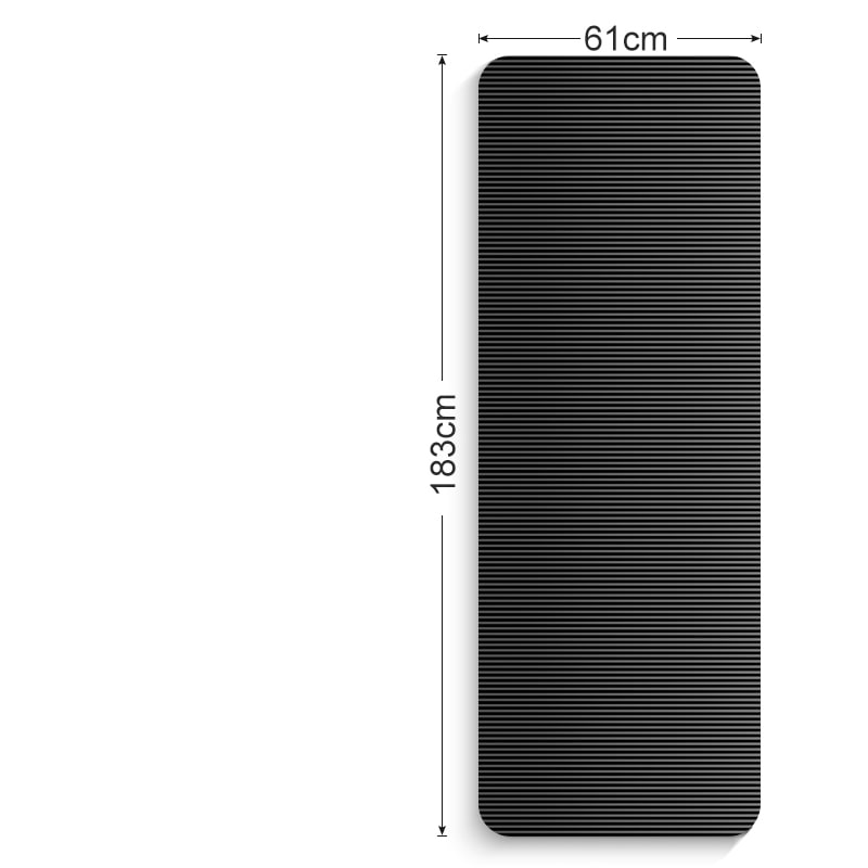 Tapis de yoga et de fitness en mousse NBR, épaisseur 10 mm
