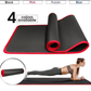 Tapis de yoga antidérapant en mousse avec bordure, 10 mm