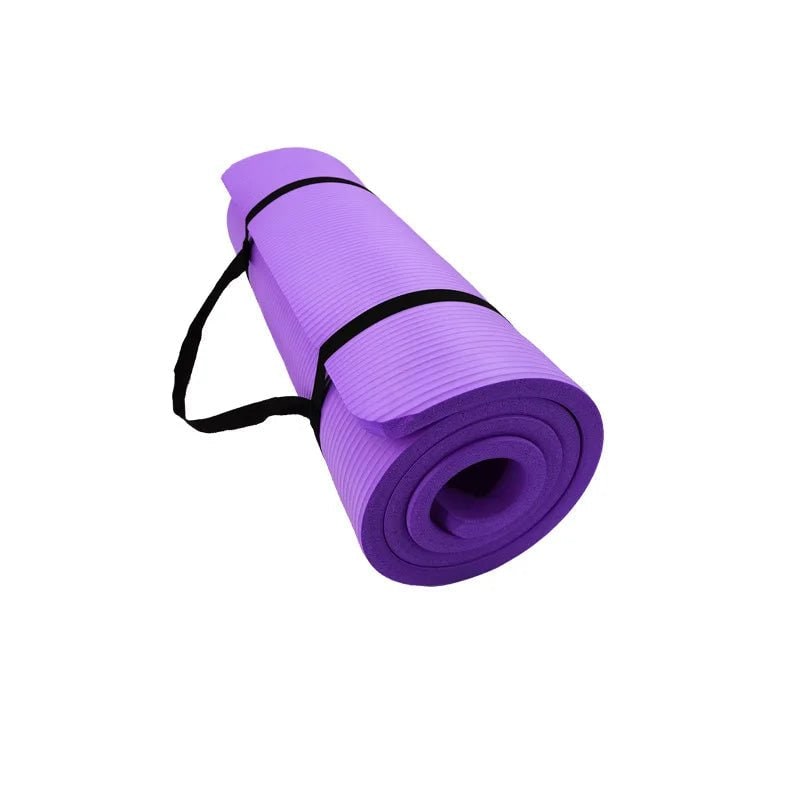 Tapis de yoga en mousse EVA de 1 cm avec sangle