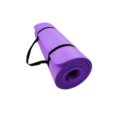 Tapis de yoga en mousse EVA de 1 cm avec sangle