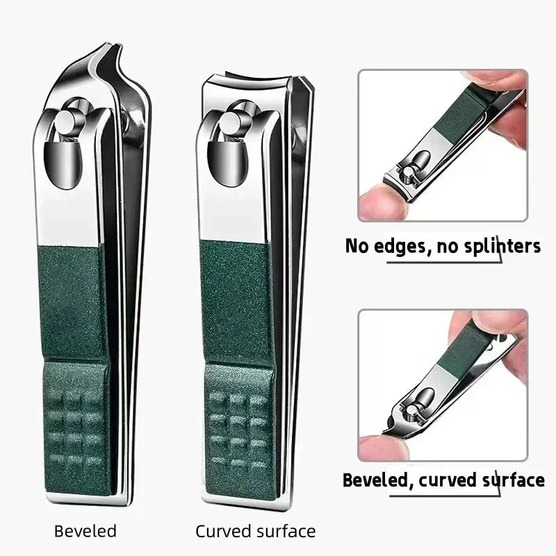 Kit de coupe-ongles en acier inoxydable avec lime et étui