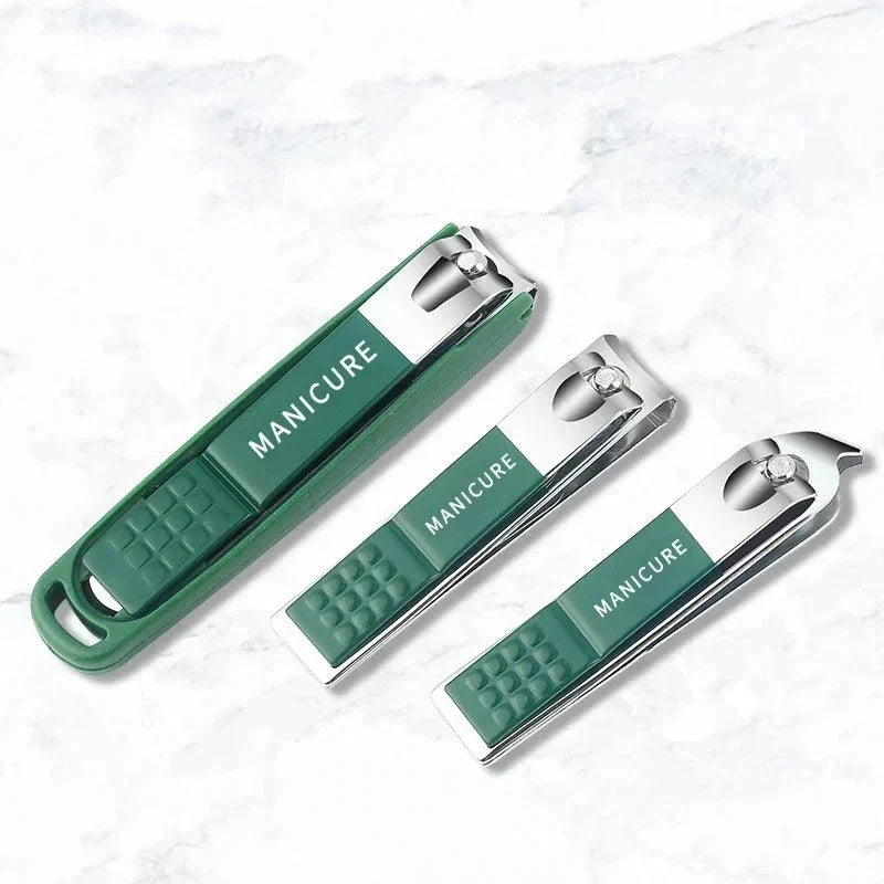 Kit de coupe-ongles en acier inoxydable avec lime et étui