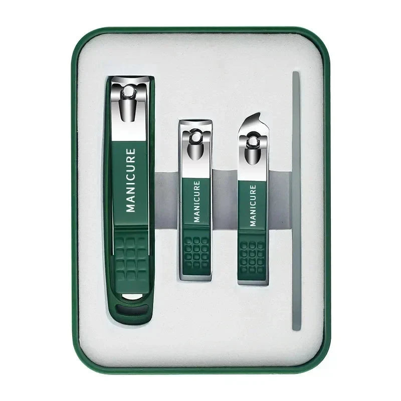 Kit de coupe-ongles en acier inoxydable avec lime et étui