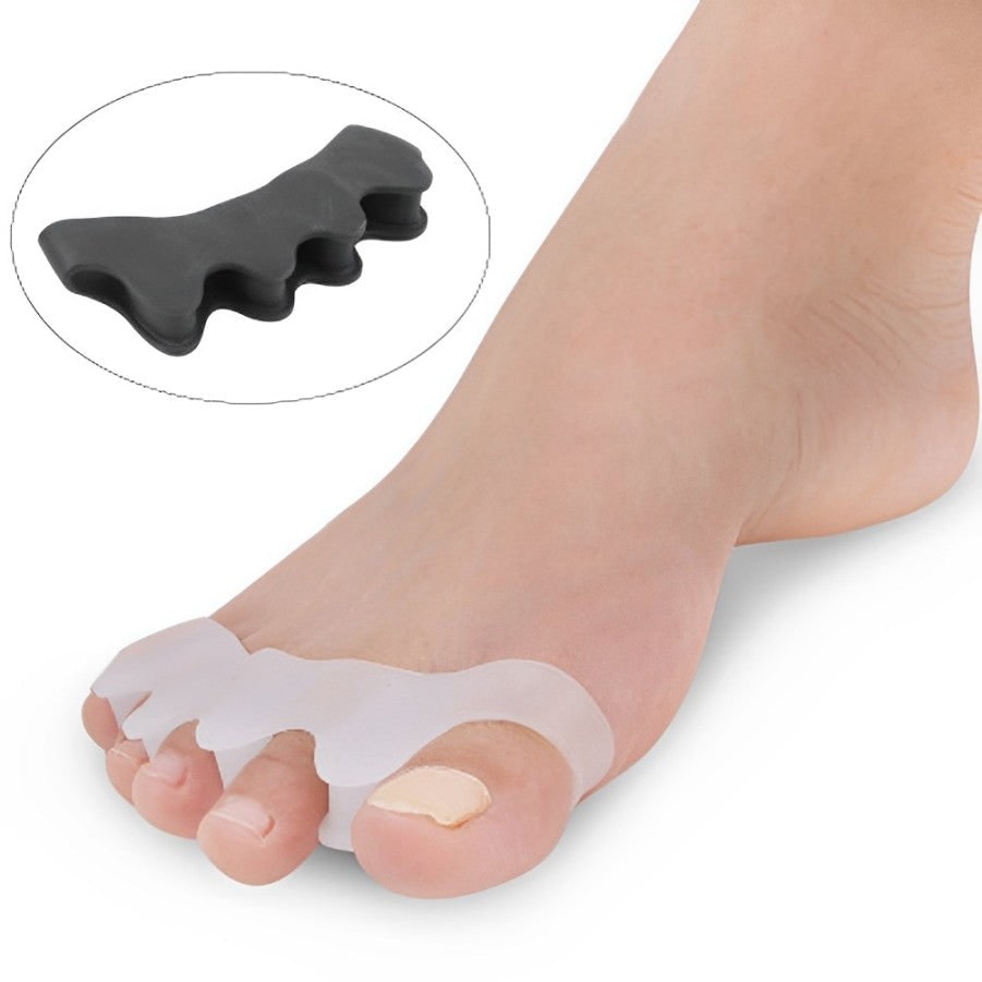 Paire de séparateurs d'orteils souples en silicone