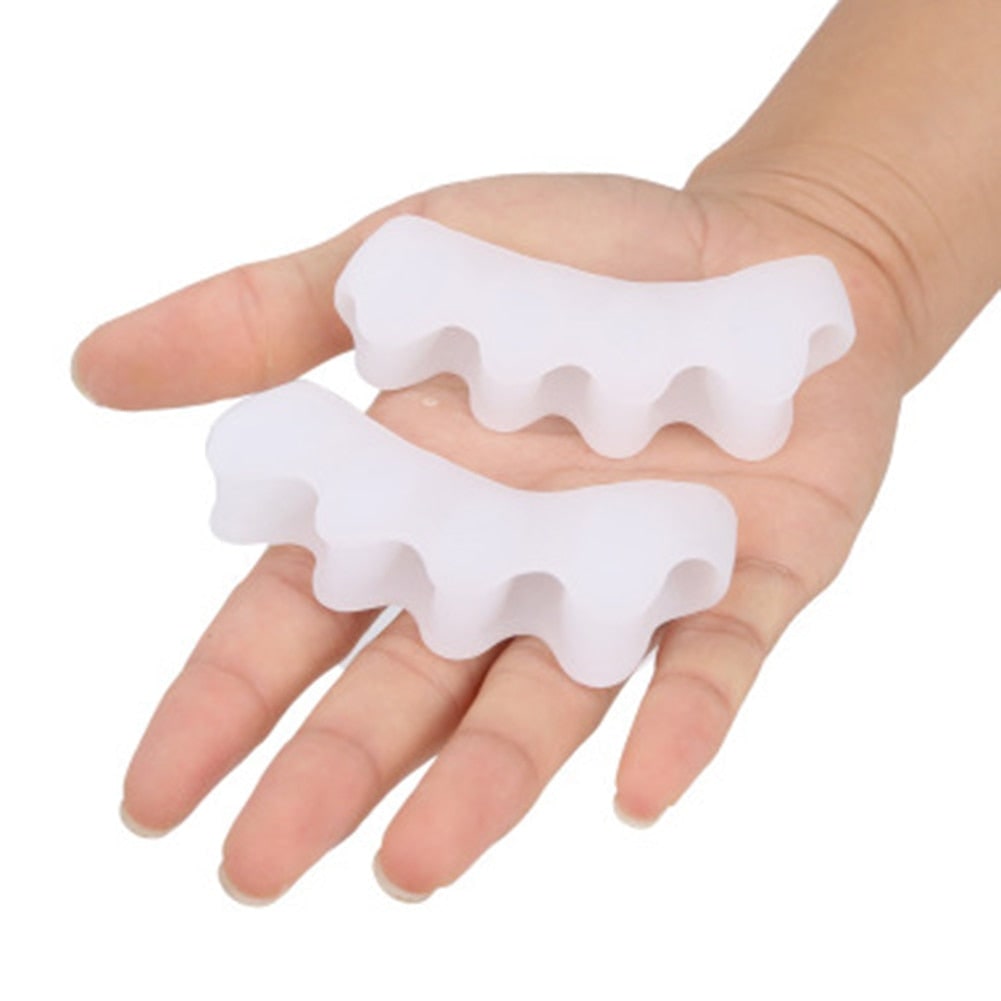 Paire de séparateurs d'orteils souples en silicone
