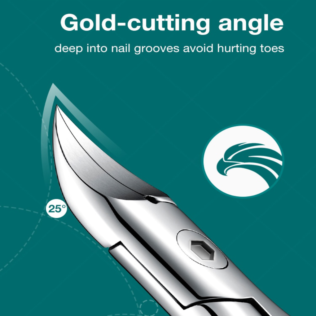 Pince coupe-ongles à lames courbes pour ongles épais