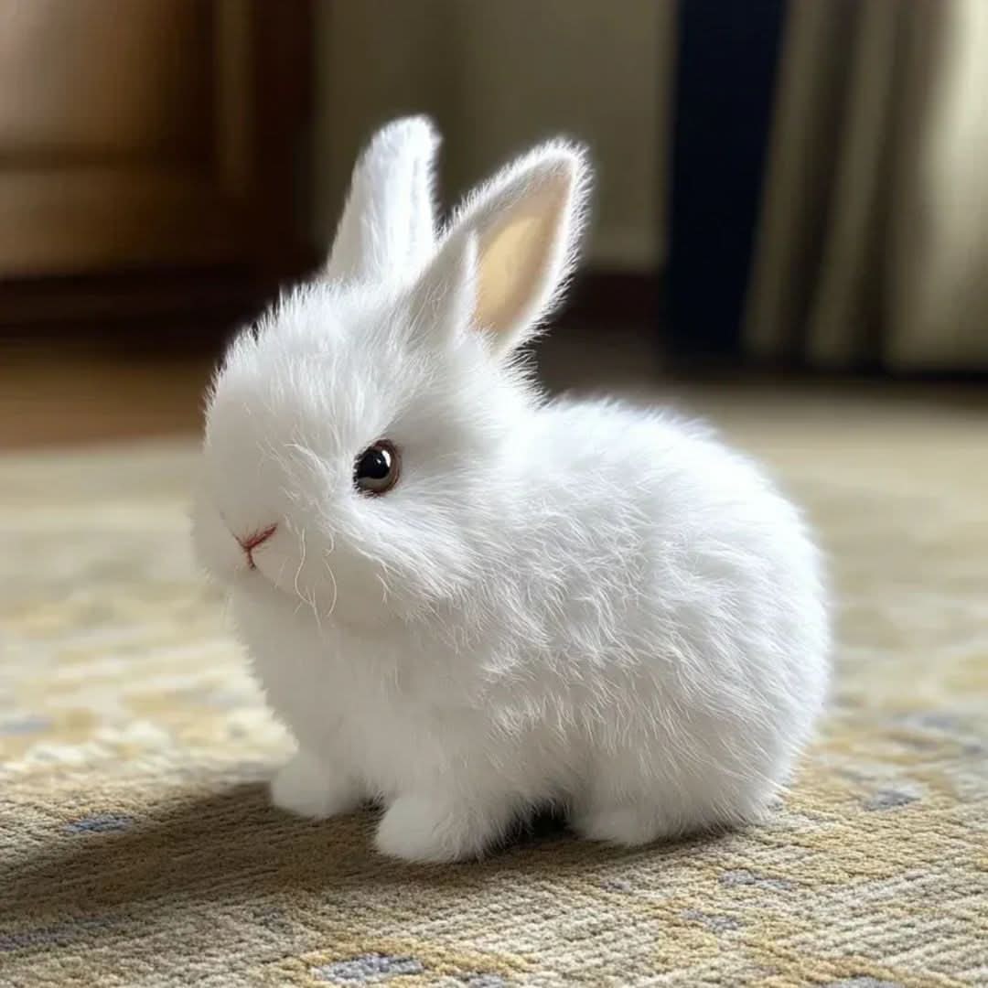 Lapin interactif en peluche avec sons et mouvements