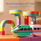 Circuit de train électrique rechargeable à blocs modulaires