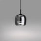 Suspension en fer et verre avec douille E27