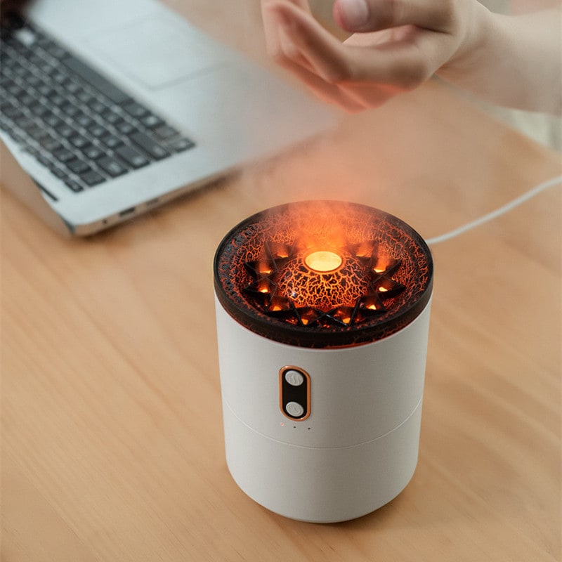Diffuseur ultrasonique avec effets lumineux et brume décorative