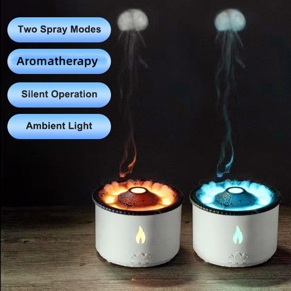 Diffuseur ultrasonique avec effets lumineux et brume décorative
