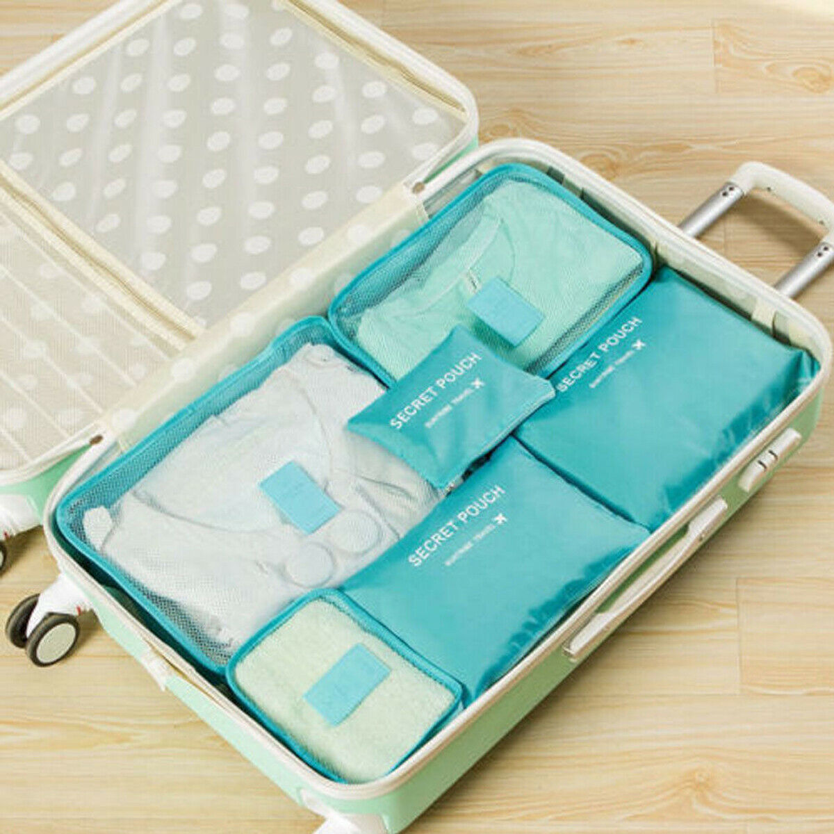Lot de 12 organiseurs de valise déperlants – image 12