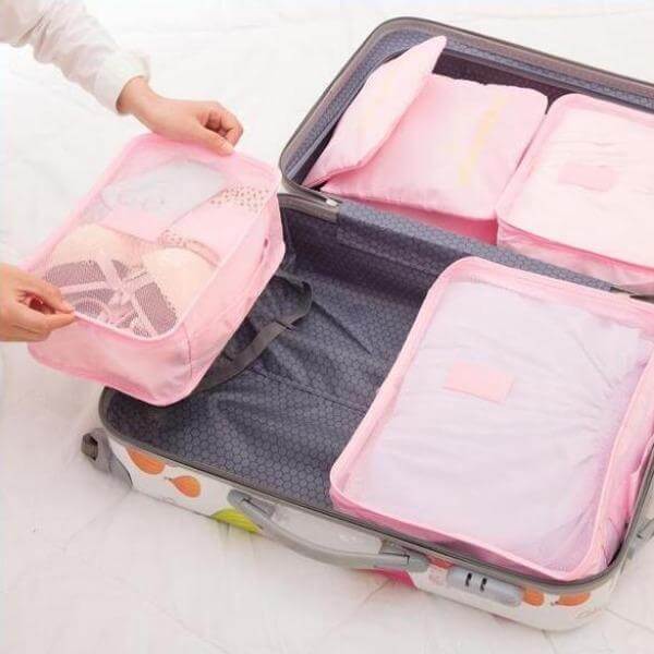 Lot de 12 organiseurs de valise déperlants – image 7