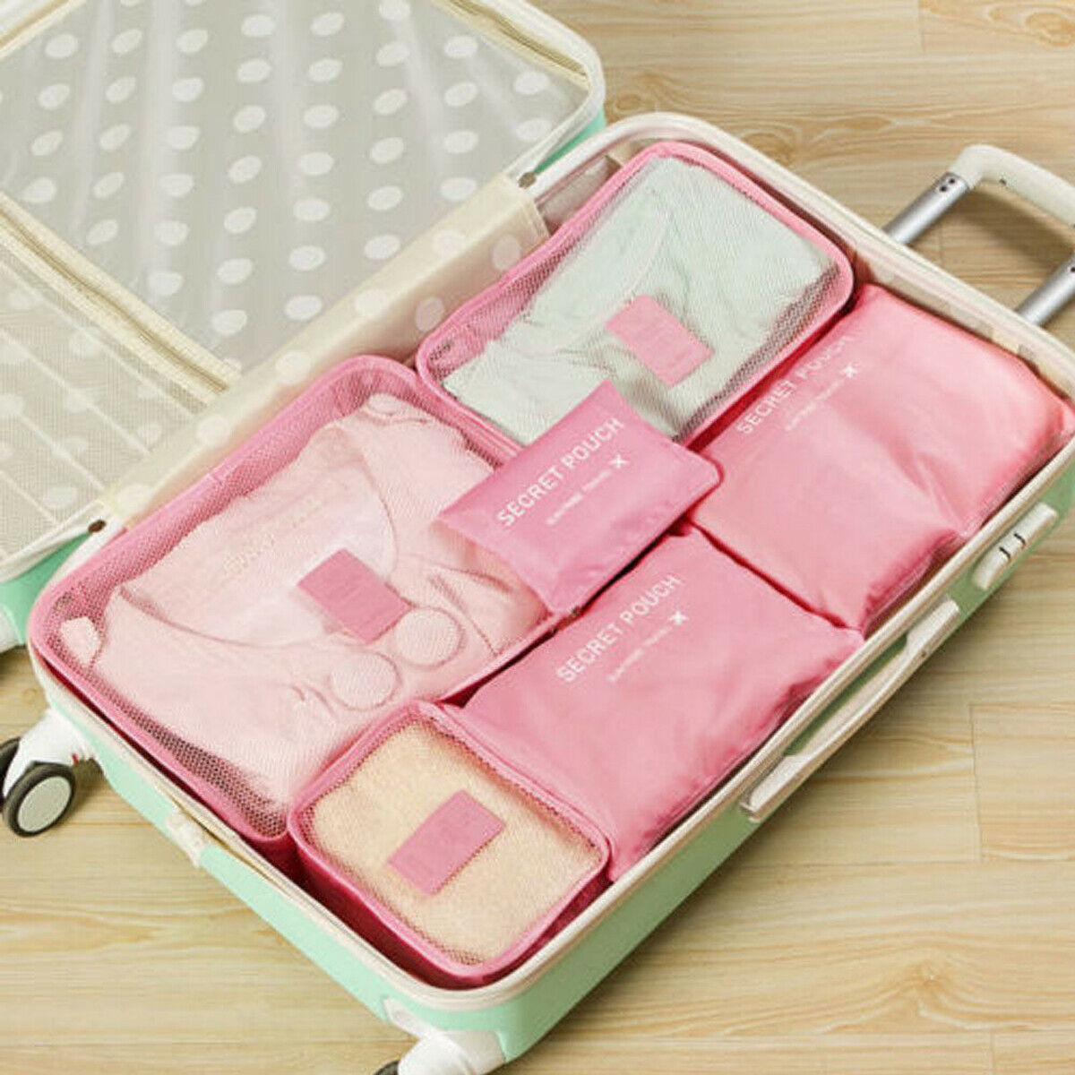 Lot de 12 organiseurs de valise déperlants – image 9