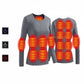 Ensemble de sous-vêtements thermiques chauffants USB