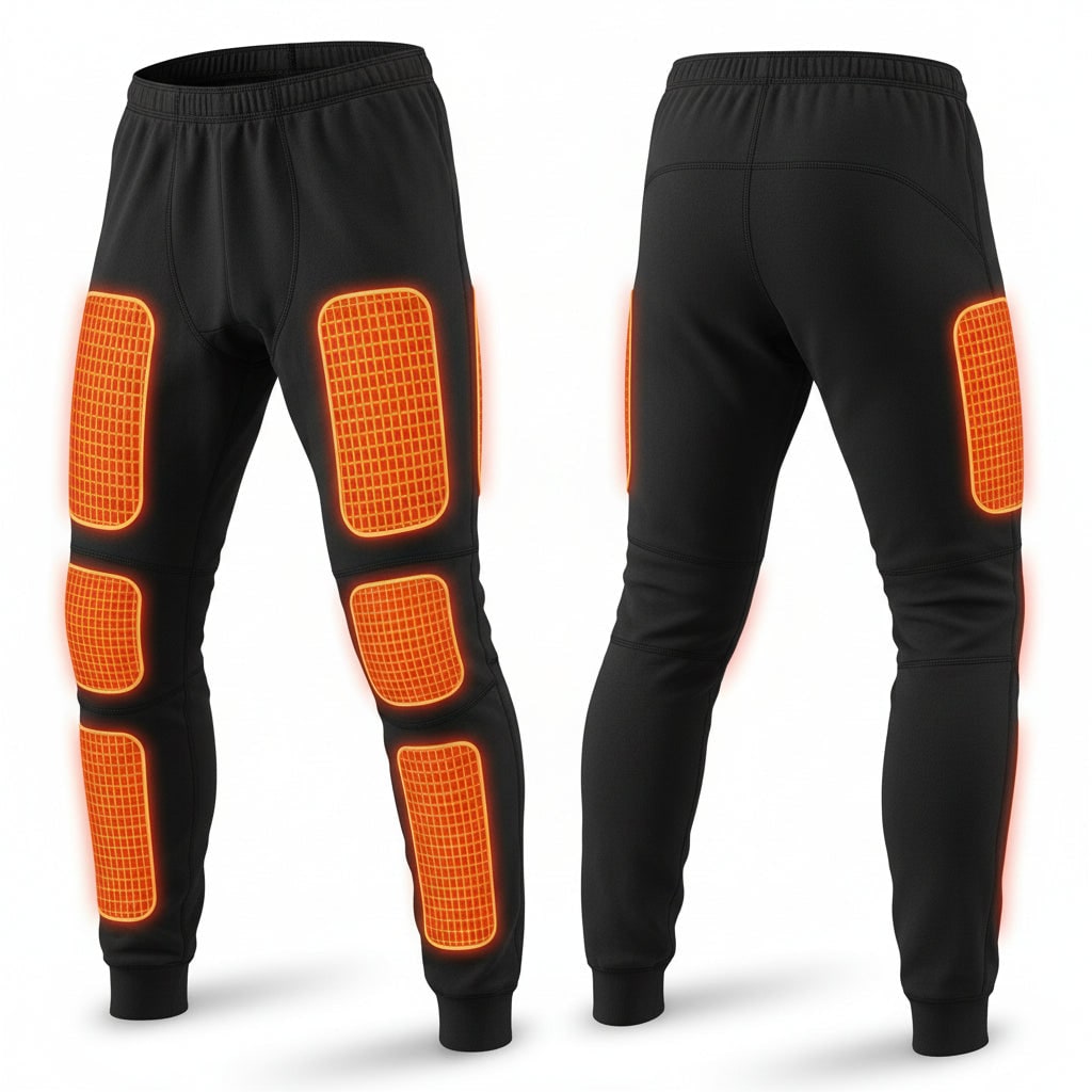 Ensemble de sous-vêtements thermiques chauffants USB