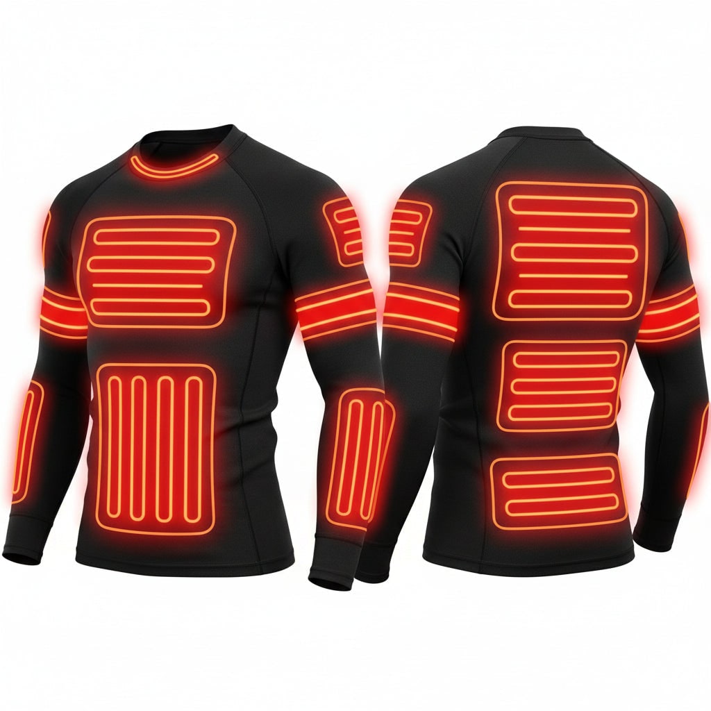 Ensemble de sous-vêtements thermiques chauffants USB