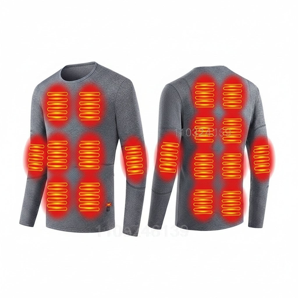 Ensemble de sous-vêtements thermiques chauffants USB