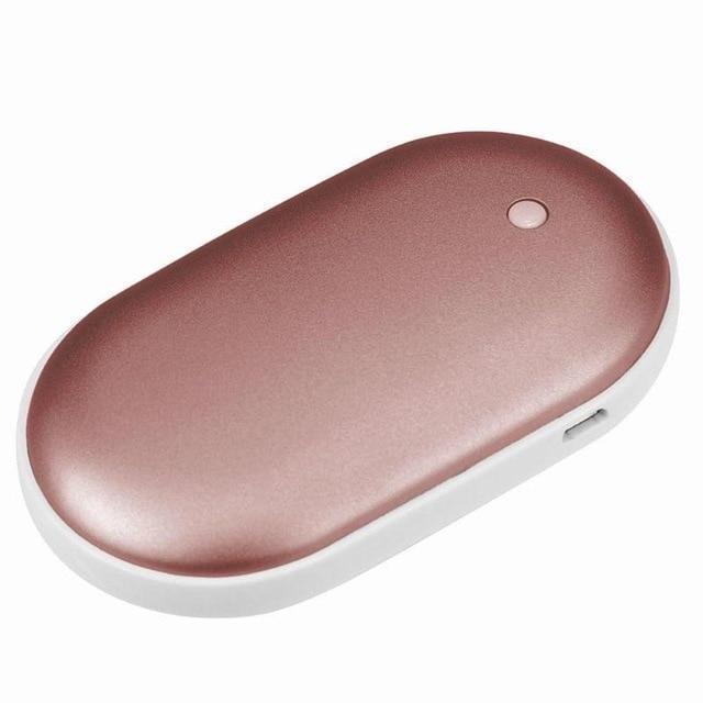 Chauffe-mains rechargeable avec fonction batterie externe, 5 200 mAh