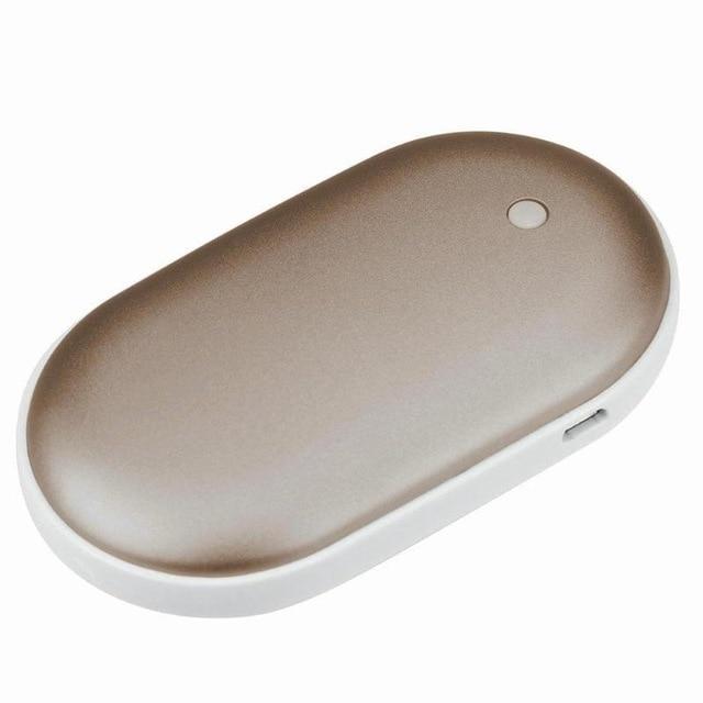 Chauffe-mains rechargeable avec fonction batterie externe, 5 200 mAh