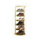 Étagère à chaussures verticale en métal à plateaux ronds