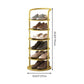 Étagère à chaussures verticale en métal à plateaux ronds