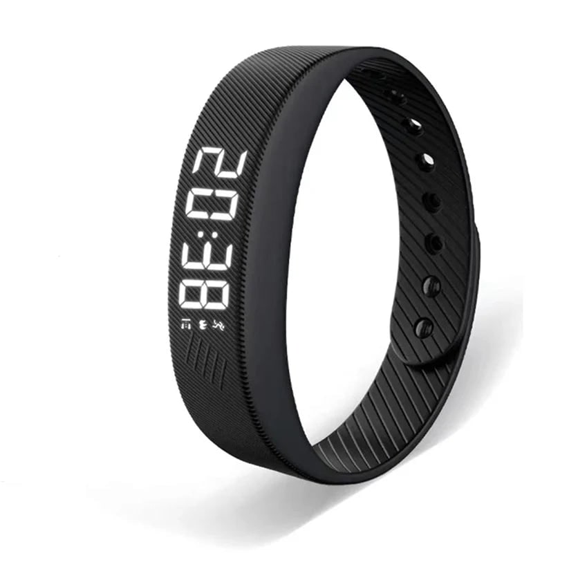 Bracelet réveil vibrant avec affichage numérique