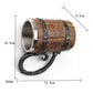 Chope décorative avec intérieur en acier inoxydable, 650 ml