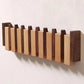 Porte-manteau mural en bois à crochets rabattables